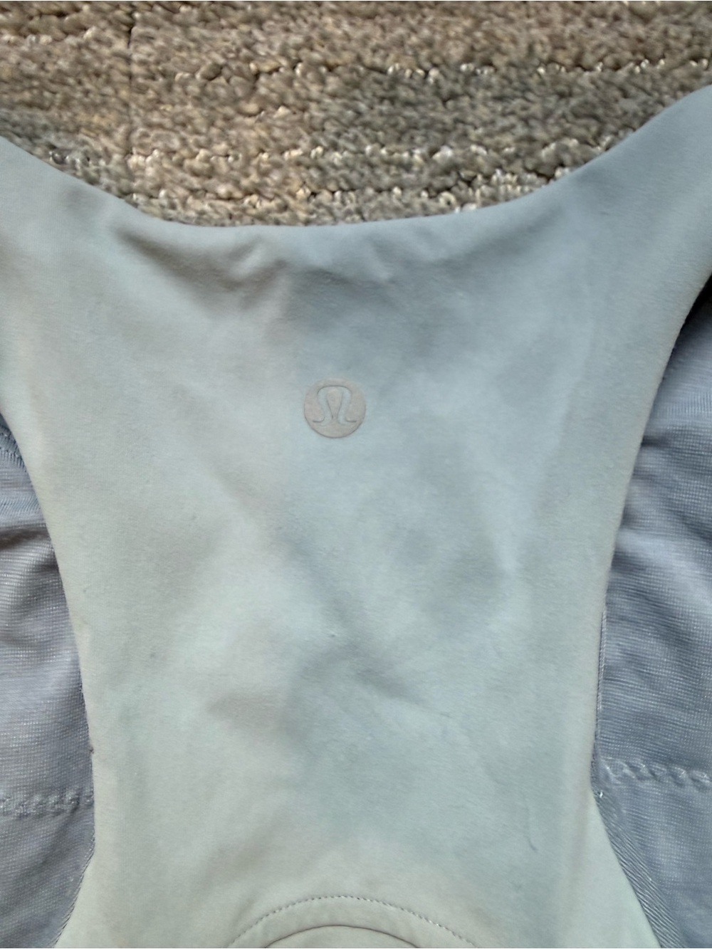 Light Grey Racerback Cropped Tank - Picture 3 of 4